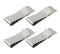 GALPADA Money Clips Rust-Resistant and Fade-Resistant with Unique Design Stainless Steel 4pcs Sturdy Wallet Clips Bill Holders for Small Items and Checks for Everyday Use