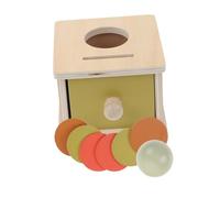GALPADA Montessori Drawer Ball Coin Box for Preschool Educational Ball Storage Enhancing Motor Skills Hand Eye Coordination Logical Thinking Development Sorting