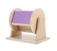 GALPADA Montessori Wooden Spinning Rainbow Drum for Lightweight Portable Musical for Early Learning Color Recognition and Sound Development Compact Educational Gift for Boys