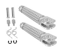 GALPADA Motorcycle Front Foot Pegs Durable Steel Motorbike Footrests Stable Installation High Hardness Lightweight Motorcycle Pedals for Motorbike
