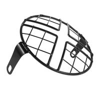 GALPADA Motorcycle Headlight Mesh Grill Cover X-type Protector Compatible with Popular Cg125 and Cruiser Models Fog Light Fairing Guard Black