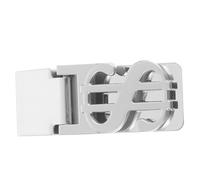 GALPADA Multi-Function Money Clip Stainless Ticket Clamp Silver Zinc Alloy Stainless Steel Practical Sturdy Outdoor Money Clip for Everyday Use