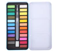 GALPADA Multi-function Watercolor Paint Set with Quick Drying Colors and Iron Case Includes Plastic Mixing Plate for Watercolor Painting and Field Sketch Painting Paint Supply for Artists