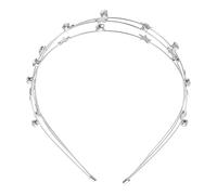 GALPADA Multi Layer Star Rhinestone Headband for Women, Metal Non Slip Comfortable Hairband with Shimmering Crystal Design, Wedding Hair Accessory for Formal Occasions