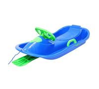 GALPADA Multipurpose Ski Board with Steering Wheel and Handles for Adults Thickened Sledge for Grass Outdoor Winter Fun