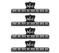 GALPADA Music Book Clip Page Holder for Music Sheets and Documents Black Abs Plastic with Unique Elegant Design Holds Pages in Place and Prevents Loosening