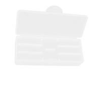 GALPADA Nail Art Organizer Box with Two Layers, Frosted Plastic Manicure Tool Storage Case, Detachable Three-color Nail Brush and Supply Container for Home and Salon Use