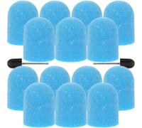 GALPADA Nail Art Sanding Cap with Nail Grinding Head 120# Sand Blast Material and Inner Ring Plastic High Efficiency Polishing Tool for Personal Use