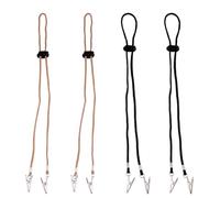 GALPADA Napkin Clips Chain, 4pcs Bib Holder Clips, Adjustable Tissue Holders with Strong Texture for Home Dining Hall and Visiting Friends