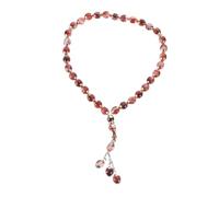 GALPADA Natural Agate Muslim Prayer Beads Chain with Beads for Pilgrimage and Daily Dhikr Islamic Rosary Hand String for Worship and Use Random Color