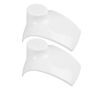 GALPADA Necklace Display Stand and Jewelry Rack 2pcs White Pp Plastic Jewelry Organizer Holder for Pendants and Earrings Suitable for Home and Showcase Display
