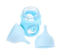 GALPADA Newborn Kitten and Puppy Nursing Bottle Set 20ml 0.7oz Silicone and Plastic Small Animal Feeder with Markings and Detachable Structure for Easy Feeding