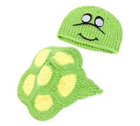 GALPADA Newborn Photography Clothing Cute Turtle Style Knitted Outfits Props for Photo Shoot Girl Boy Green Crochet Costume