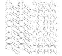 GALPADA Nichrome Hooks Burning Needles R-Shaped 200pcs High Temperature Resistant High Temperature Alloy for Stable Hanging Glass Fusing Accessories Pendant Craft Ornaments for Home