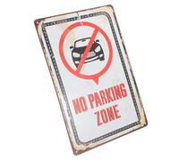 GALPADA No Parking Sign Warning Plaque for Driveway Garden Outdoor Use Bold Text Clear Visibility Easy Installation Weather Resistant Traffic Control