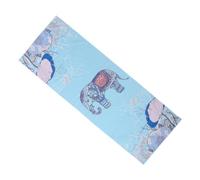GALPADA Non Slip Double Sided Plush Yoga Mat with Vintage Printing Fitness Cushion for Outdoor and Indoor Exercise Chic Printed Workout Pad for Women and Men