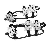 GALPADA Non Slip Ice Crampons with Steel Studs for Enhanced Grip Durable Traction Cleats for Hiking Walking Climbing Mountaineering Easy Installation and Versatile Use