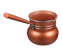 GALPADA Non-Stick Aluminum Alloy Coffee Pot with Ceramic-Like Texture Design, Anti-scalding Ergonomic Handle, Small Saucepan for Cafe and Restaurant Use, Multipurpose Household Cooking Pot