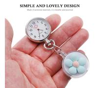 GALPADA Nurse Watch Clip on Watch Cartoon Style Quartz Movement Retractable Clip Practical Hanging Design Suitable for Students and Nurses During Exams Or Work