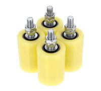 GALPADA Nylon Guiding Wheel 4pcs Electric Gate Wheel Good Flexibility for Fence Gate Roller Guide Rail