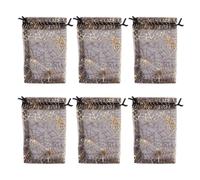 GALPADA Organza Drawstring Bags 100pcs for Candy and Jewelry Storage Black Halloween Sturdy Festive Gift Pouches with Halloween Pattern Design, for Party Favour Use