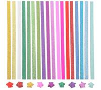 GALPADA Origami Paper with Glitter Effect for Handicrafts 720 Sheets Double-Sided Paper Strips for Making Traditional Origami Stars for Crafts and Adults and Party Decorations