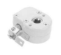 GALPADA Outdoor Awning Replacement Part White Aluminum Alloy Parasol Gear with Weather Resistant Foldable Design for Garden and Campsites