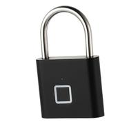 GALPADA Outdoor Fingerprint Padlock Smart Aluminum Alloy Lock Weatherproof and Rust Resistant for Gym Lockers Cabinets and Gates Compact and Portable Design