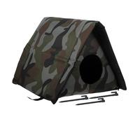 GALPADA Outdoor Insulated Heated Cat House Waterproof Shelter with Elevated Base and Thermal Insulation for Winter Use All-Weather Protection for Outdoor Cats