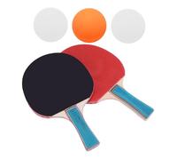 GALPADA Outdoor Table Tennis Paddle with Skid Handles Lightweight Double Sided Bats and Balls for Adults and Sports Training and Recreational Game Equipment