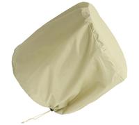 GALPADA Outdoor Tea Table Cover Small Round Beige Silver Coated Dustproof Protector for Garden Balcony Furniture