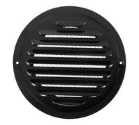 GALPADA Outdoor Wall Ventilation Cap Vent Hood Cover Stainless Steel Flat Head Smoke Extraction Vent Cap Black Sleek Modern Design for Kitchen Exhaust Systems External Wall Installations