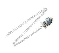 GALPADA Owl Cartoon Pocket Watch Necklace Quartz Pendant Retractable Lapel Fob Watch Clip-Nurse Doctor Student Gift