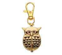 GALPADA Owl Pocket Watch Key Chain, Alloy Owl Shape Pocket Watch Pendant for Decoration and, See The Time Easily, Retro Charm Accessories