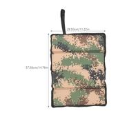 GALPADA Oxford Cloth Folding Waterproof Sitting Pad, Lightweight Camping Cushion Four-Fold Design, Moisture-Resistant Outdoor Seat Mat for Hiking, Picnic, and Travel, Light Camouflage