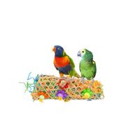 GALPADA Parrot Chew Toy Set 3 Pcs Paper Rattan Balls for Birds