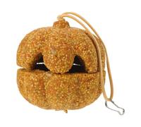 GALPADA Parrot Chewing Made with Vegetables and Nuts Pumpkin Shaped Reduces Tartar Buildup and Protects Furniture, Bird Hanging Chew for Foraging and Enrichment for Budgie and Cockatiel