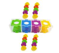 GALPADA Parrot for Pet Birds Intelligence Acrylic Color Sorting Throwing Box Providing Essential Physical Activity and Reducing Loneliness, for Parrot Training Sessions Random Color
