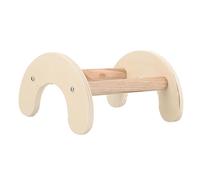 GALPADA Parrot Standing Rack Wooden Perch Stand for Pet Chickens and Birds Chicken Roost Entertainment Perch with Natural Wood Bars Indoor to Develop Balance and Coordination