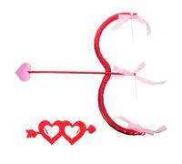 GALPADA Party Cupid's Arrow Cupid Arrows Valentines Day Eyeglasses Valentines Adult Costume Bachelorette Party Photo Props Golden Velvet