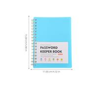 GALPADA Password Keeper A6 Notebook with Alphabetical Tabs and Dedicated Reminder Pages for Seniors Managing Online and Offline Passwords