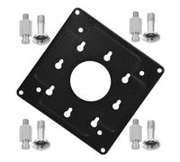 GALPADA PC Mounting Rack Monitor Mount Sleek Modern Black Cold Rolled Steel Easy Disassembly Space-Saving Mounting Plate for Mini PC Host on Display Screen in Modern Home Decor
