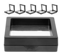 GALPADA PE Film Jewelry Display Boxes 6Pcs 7X7X2Cm Plastic Holders for Rings and Bracelets Suitable for Gift Packaging and Jewelry Storage