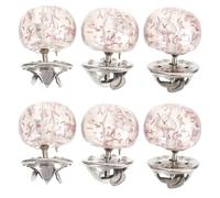GALPADA Pearl Brooches Invisible Collar Snap Buttons 6Pcs Detachable Safety Pins for Women’S Apparel, Suitable for Office and Evening Wear