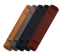 GALPADA Pen Holder Sleeves Protects Pens from Damage and Loss 5pcs with Elastic Band Pu Leather Assorted Colours for Notebook for Journal Accessories and Business Use