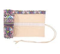 GALPADA Pencil Wrap Roll up Case Well Made and Attractive Looking Organizer Cotton 48 Slots with Rope Ethnic Style Pencil Storage Case for Art Supplies for Artists