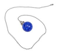 GALPADA Pendant Fan Lamp Light Chain Pulls Crystal Ball Pull Chain Ornament Blue Cracked Grain Ball Style for Ceiling Fan Chandelier Party Decor Connector Replacement