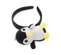 GALPADA Penguin Plush Animal Headband for Fun Cartoon Accessory for Face Washing Makeup and Dress Up Parties Whimsical Design for Halloween Cosplay and Everyday Use