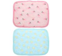 GALPADA Pet Cooling Mat 2Pcs XS Size Foldable Lightweight Soft Fabric for Small Animals Including Rabbits and Hamsters Summer Relaxation