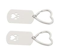 GALPADA Pet Memorial Pendant Dog Paw Tag Id Keychain Ashes Holder Necklace Stainless Steel Tag